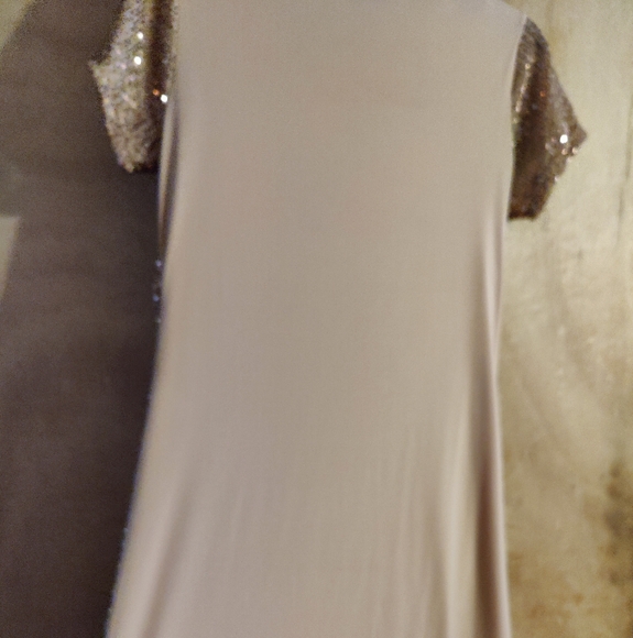 Sz Sm Lexington Ave NYC Gold Sequined Dress - Picture 6 of 6